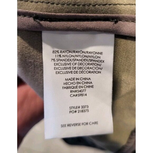 Cabi Black Gray Leopard Print 1 Button Knit Blazer Stretch Pockets Sz 2 - Picture 7 of 8